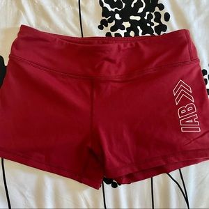 IAB 3-INCH NO-RIDE Burgundy Workout Booty Shorts Medium